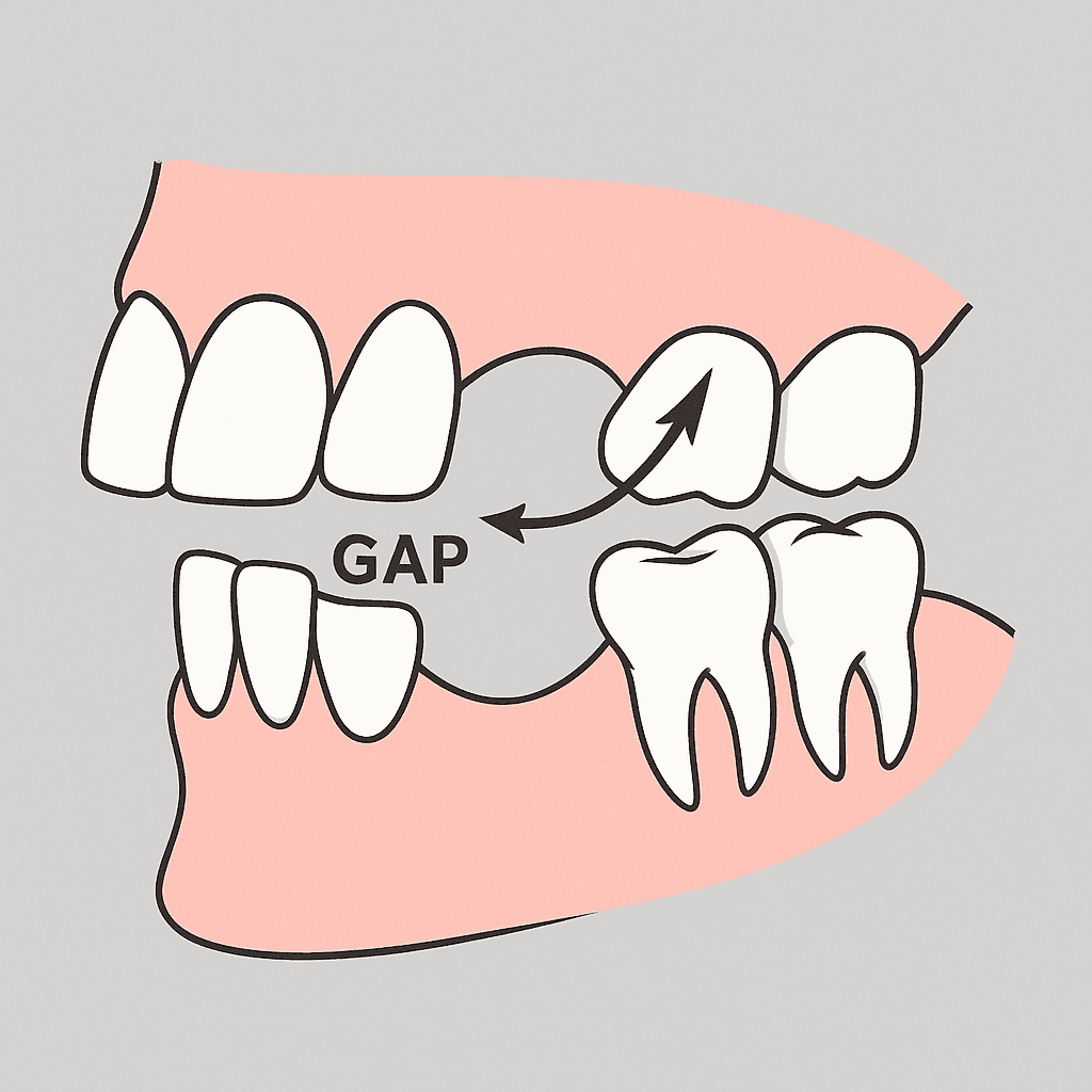 Manglende tann i kjeven