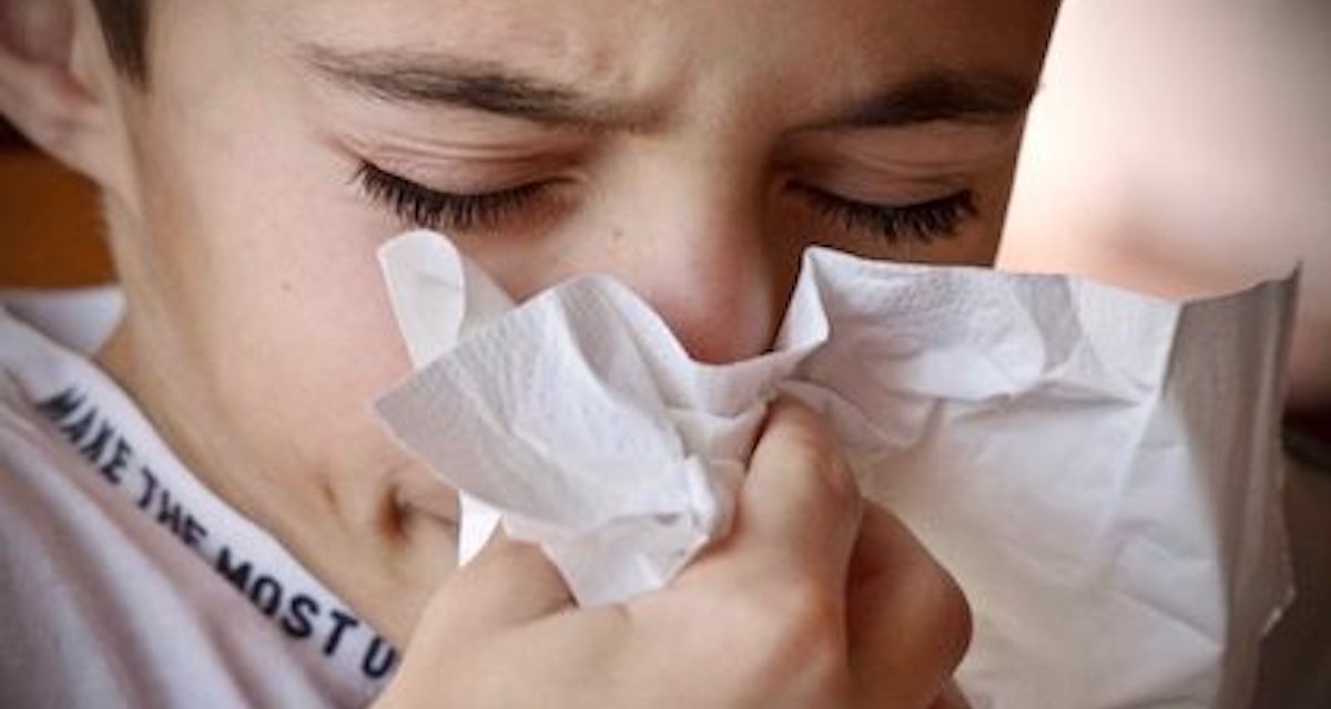 Barn med influensa